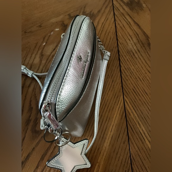 Nanette Lepore Silver Metallic Crossbody Bag - Picture 2 of 7